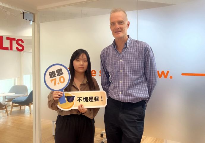 系統訓練 × 耐心引導,四科實力全面升級!| Wen - IDP 台南雅思學校